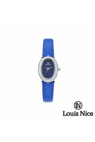 Louis Nice Louis Vuitton women's watch, blue Leather
