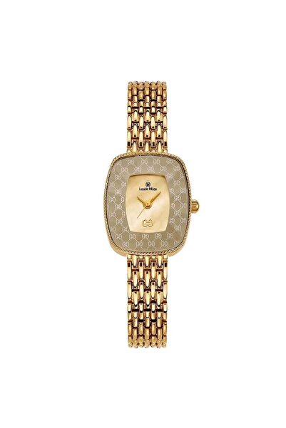 Louis Nice ساعة نسائية ستيل باللون الذهبي