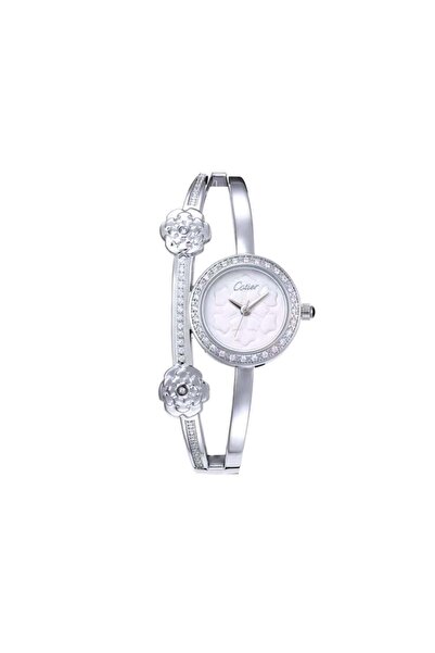 Cotier ساعة كوتـــير نسائية بنجرة باللون الفضي