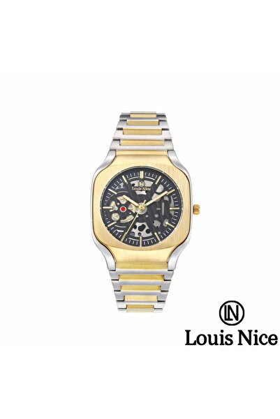 Louis Nice Louis Nice men's steel watch, silver and gold