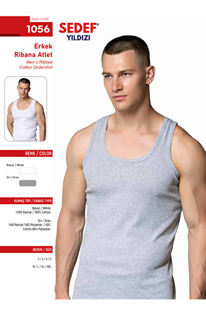 Fily Underwear (6 Pieces) 100% Cotton Ribbed Men's Classic Undershirt