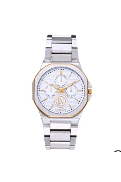 Cotier Men's steel watch in silver and gold