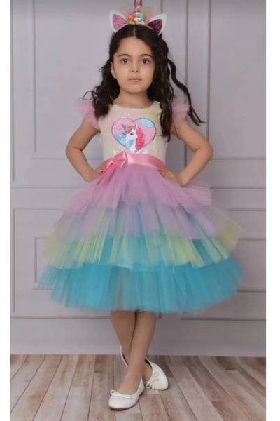 EXTRAÇARŞI Rochie de sărbătoare pentru fetițe, pentru nuntă, petrecere, zi de...