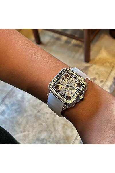 Cotier Couture men's watch, white silicone