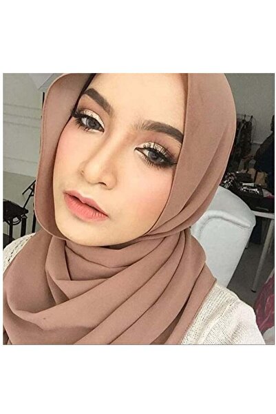 Generic Solid Color Bubble Fashion Soft Hijab Chiffon Scarf for Women, Antique