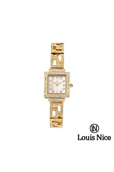 Louis Nice Louis Nice women's watch, crystal steel, gold