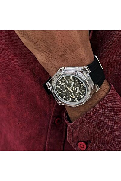 Cotier Couture men's watch, black silicone