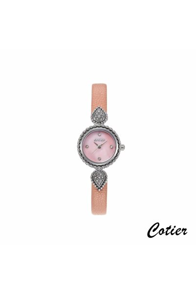 Cotier ساعة نسائية كوتير جلد بني