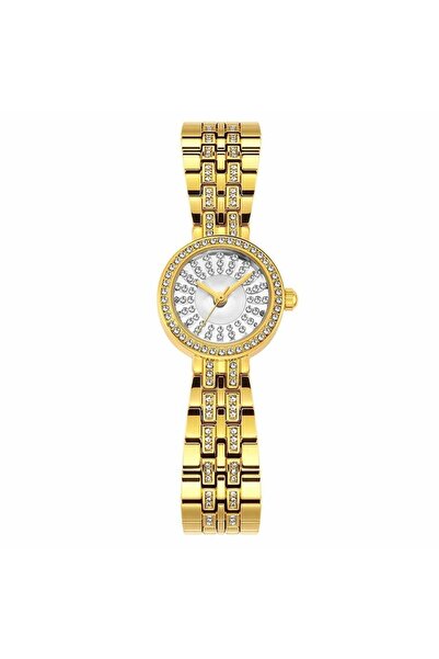 Louis Nice Women's evening watch, crystal, steel, gold