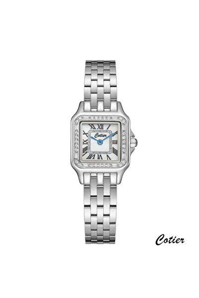 Cotier ساعة نسائية كوتير ستيل فضي