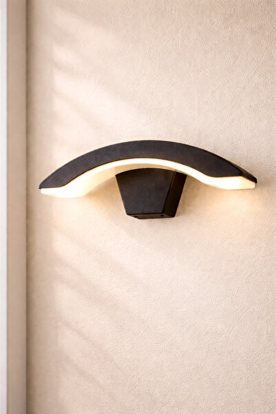 GLOWELL Dekoratif Yarım Ay Led Aplik, Duvar Armatürü, Günışığı Renk, Tak Çalı...