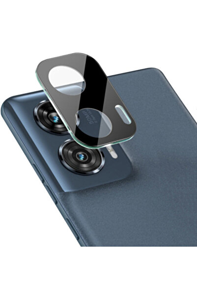 Techsuit Μεμβράνη Γυαλιού Κάμερας για Motorola Edge 50 Fusion Full Glass, Μαύρο