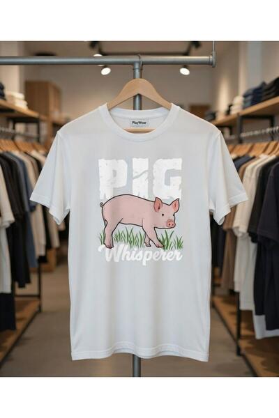 playwear Pig Domuzcuk Printed Regular Fit 100% Cotton Black T-Shirt