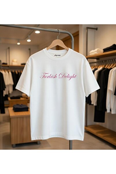 playwear Turkish Delight Baskılı Regular Fit %100 Pamuk Siyah T-shirt