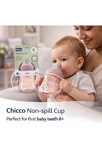 Chicco Leak-proof cup with hard spout 200ML 6+ Pink