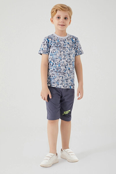 Rolypoly Boy's Gray Bermuda Suit