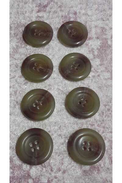 ILERI EUROPE Polyester Button 35 Size 20 mm 6 Pieces