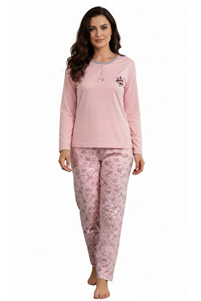 BİLGENS BUTİK Women's 100% Cotton Pajama Set