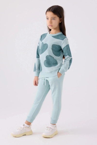 Rolypoly Girl's Blue Tracksuit Set