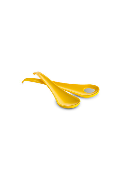 Omada Set of 2 salad spoons 27x7x2.5 cm SanaLiving - Yellow