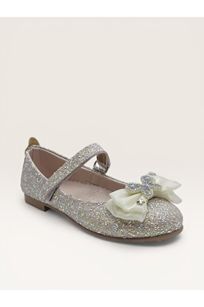 BEYAZ BEBE Girl's Orthopedic Glitter Ballerinas