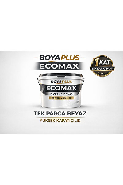 Boyaplus Ecomax Tek Parça Beyaz İç Cephe Boyası | 1 Kat Yüksek Kapatıcılık | ...