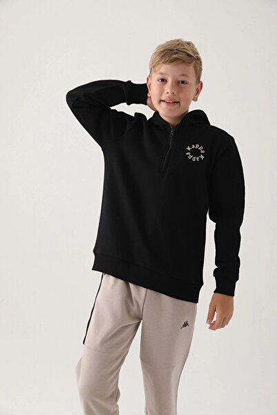 Kappa МЪЖКА СУИТШИРТ - ЧЕРЕН