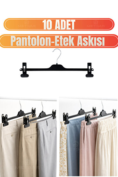 Metsar Home 10 komada vešalica za suknje i pantalone, podesive višenamenske v...