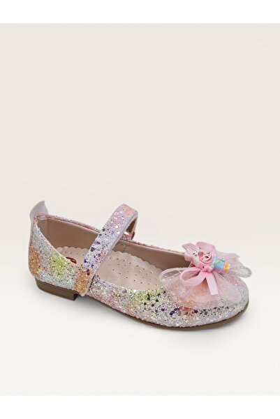 BEYAZ BEBE Girl's Orthopedic Glitter Ballerinas