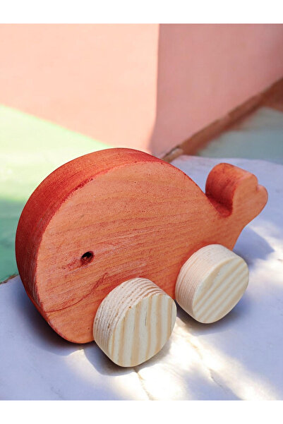 websunday Wooden Toy Whale Natural Handmade Toy