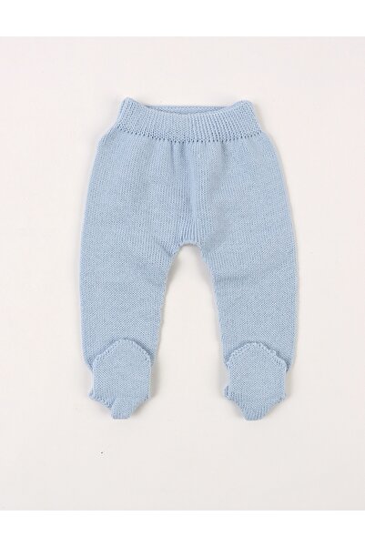 MiniKids Knitted pants with baby booties blue 80 (9-12 months)
