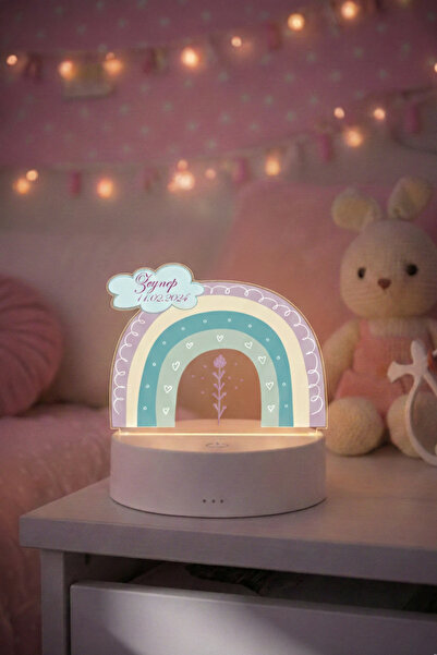 Zeymond Kişiye Özel İsimli LED Gece Lambası 3 Modlu Gökkuşağı İsimli Tasarım ...