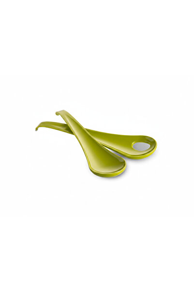 Omada Set of 2 salad spoons 27x7x2.5 cm SanaLiving - Green apple