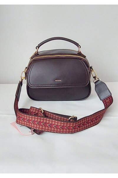 SARACH 261AE202 Model Marka Kahve Renk El ve Omuz Çantası