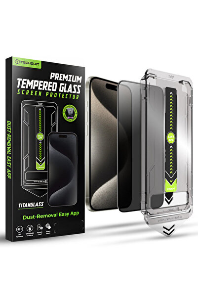 Techsuit iPhone 15 Pro Max TitanGlass FullCover, προστασία προσωπικών δεδομένων