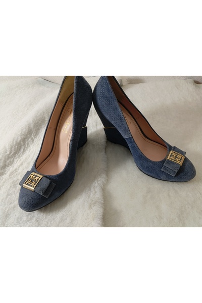 hoaryage Ψηλοτάκουνα μαύρα σουέτ παπούτσια