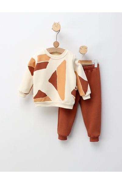 MiniKids Paint Art quilted set, with brown 110 (4-5 years)