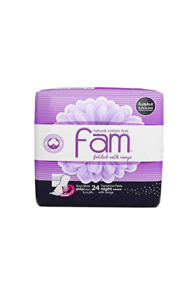 Fem Night Sanitary Pads with Wings 24 Pads