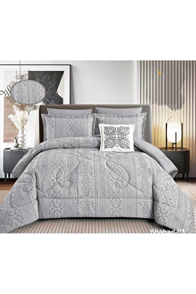 alzawia Summer double bedsheet set, 6 pieces, new design