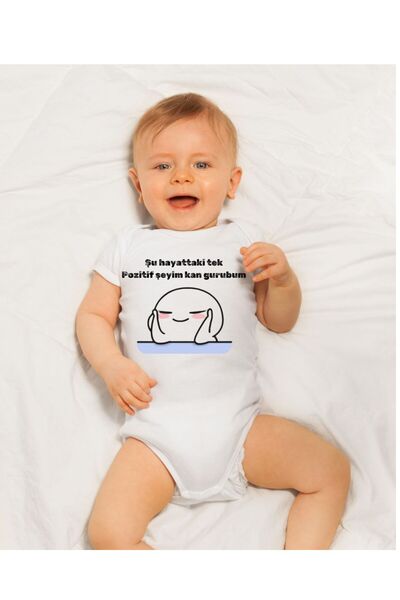 ARJINX %100 PAMUKLU BASKILI - CITCITLI BEBEK BODY ZIBIN