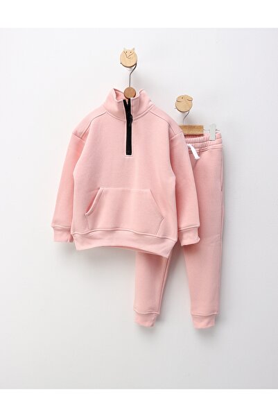 MiniKids Belive In Positivity padded tracksuit, pink 152 (11-12 years)