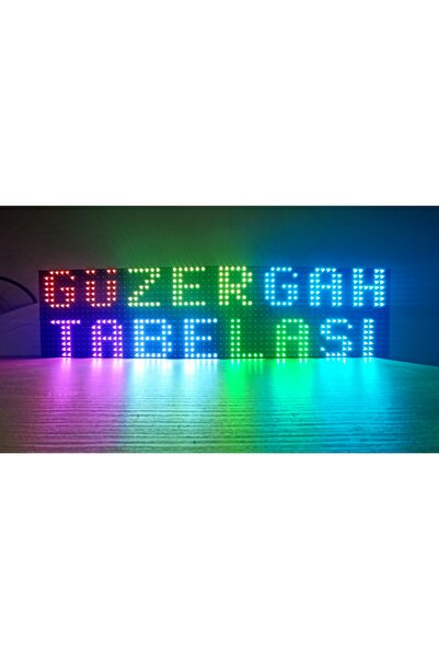 Ledeksis 16x64CM RGB TIR-KAMYON LED TABELA 24V ÇAKMAKLIK GİRİŞLİ WİFİ(TELEFON...