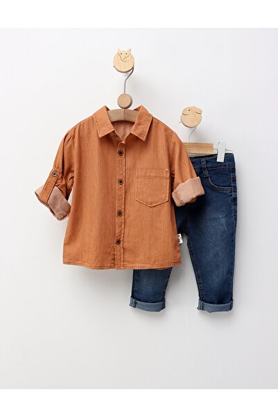 MiniKids Κομψό κοστούμι υψηλής ποιότητας, μοντέλο τούβλου 104 (3-4 ετών)