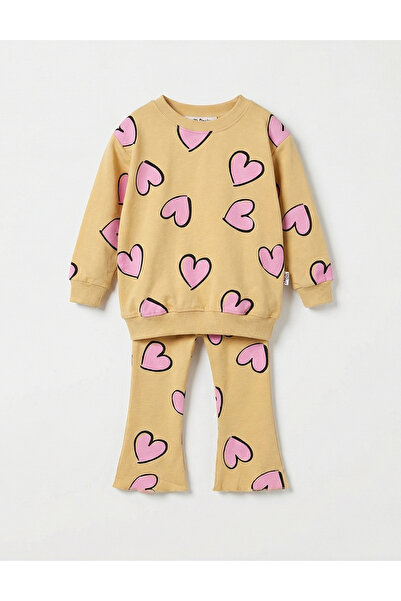 MiniKids Costume Many Hearts model with yellow 110 (4-5 years)
