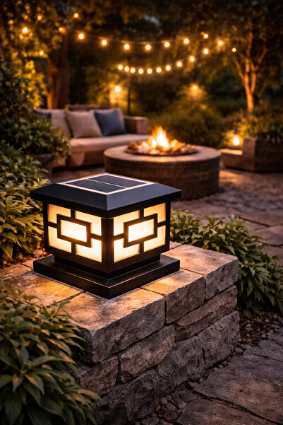 Edison Solar Dış Mekan Bahçe Aydınlatması – Güneş Enerjili Otomatik Yanan Dek...