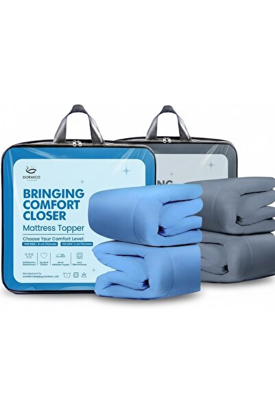 AL SAHIR GARMENT INDUSTRY L.L.C Microfiber Mattress Topper Pack of 2 | 1000 G...