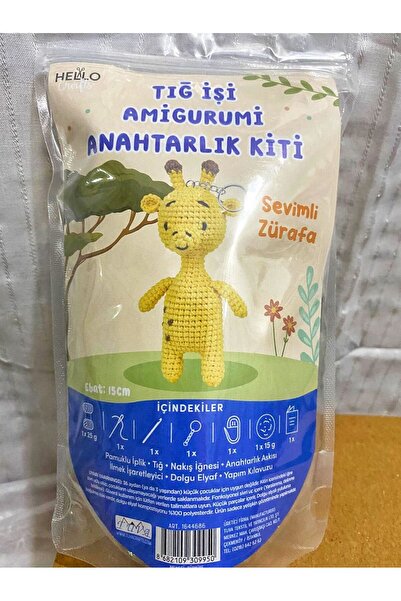 YouBox Hello Crafts Tığ İşi Amigurumi Anahtarlık Kiti