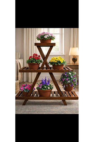 KOVANCI MARANGOZ DEDE AHŞAP SAKSILIK SAKSI STANDI DEKORATİF RAF DÜZENLEYİCİ