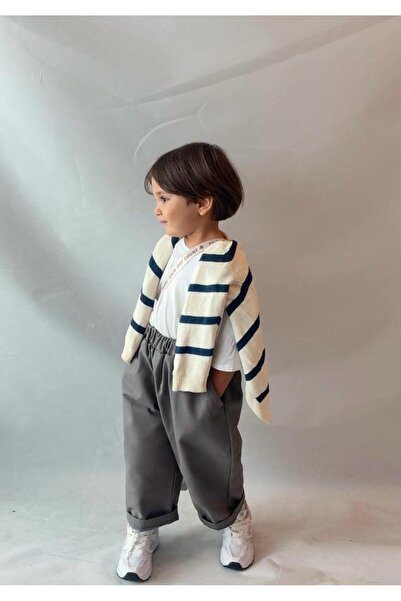 bohemiankids baby wear Sive Gabardin pantalone sa elastičnim strukom