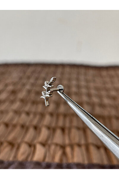 Rupen Kraft Gerçek Titanium G23 TT097 Zirkon Titanyum 7x1.2mm Labret Piercing
